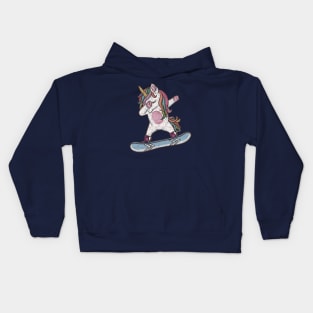 Unicorn Snowboarding Kids Hoodie